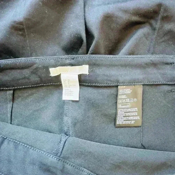 Women's H&M Work Casual Pants Trouser Slacks Black Business Attire Size 8 NWOT - Picture 3 of 3